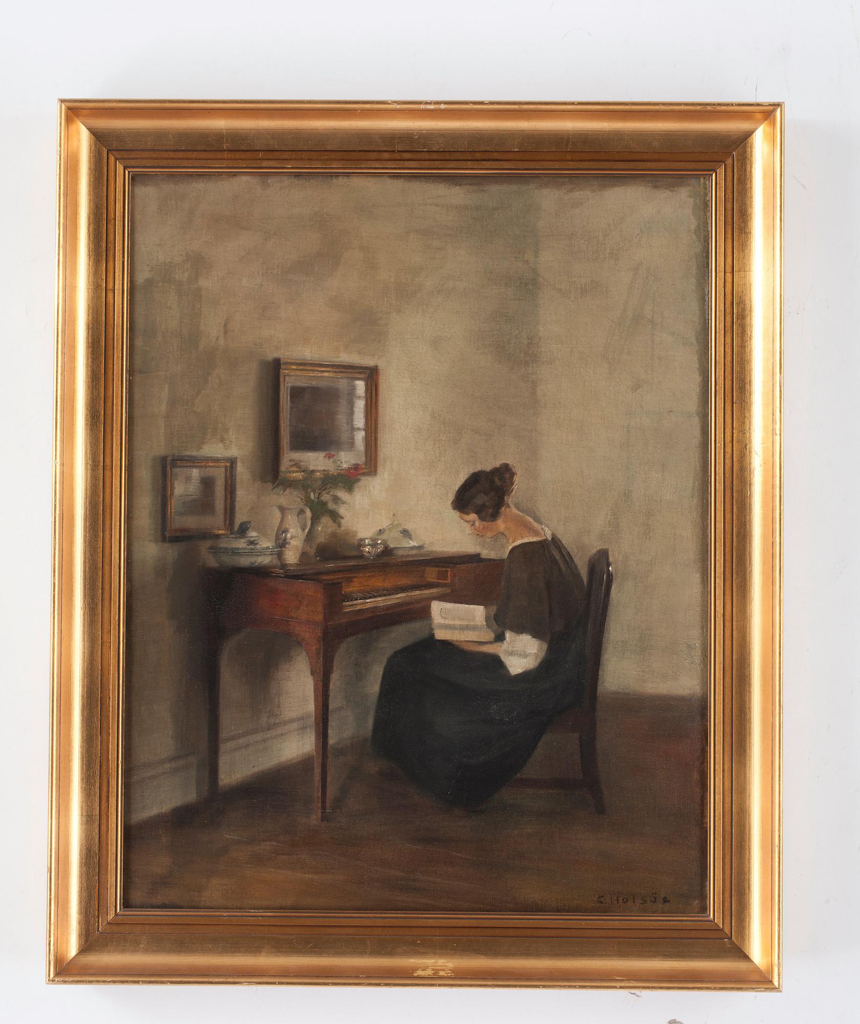 Carl Holsoe, Vid klavikordet.