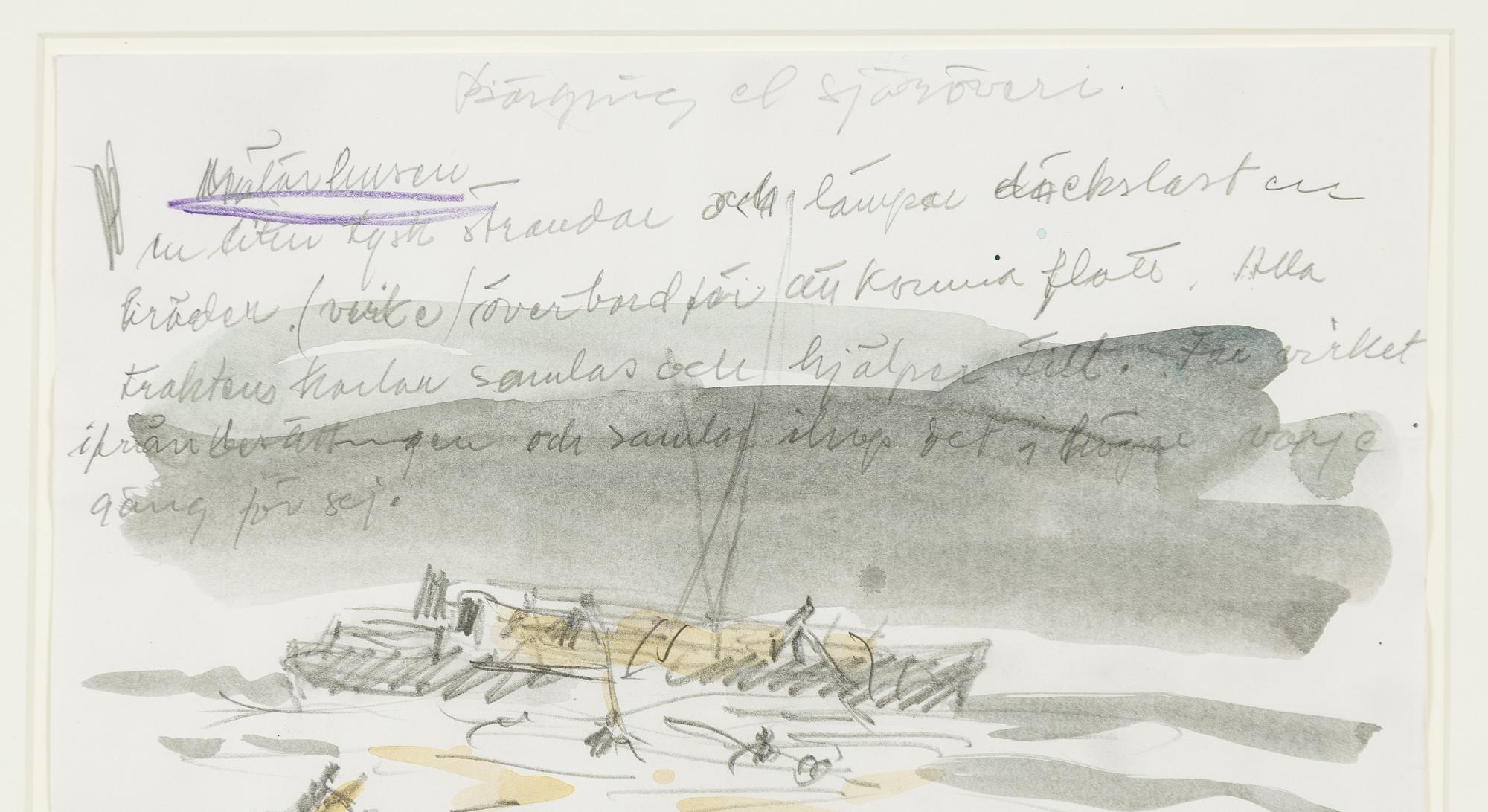 Gösta Werner, "Bärgning el sjöröveri".