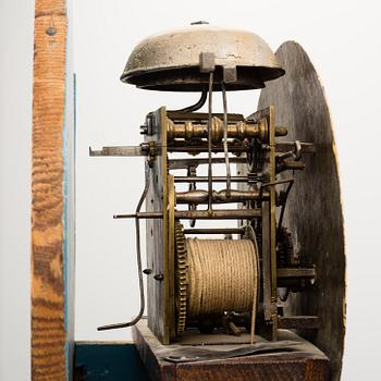A Swedish Rococo longcase clock, second half of the 18th century.