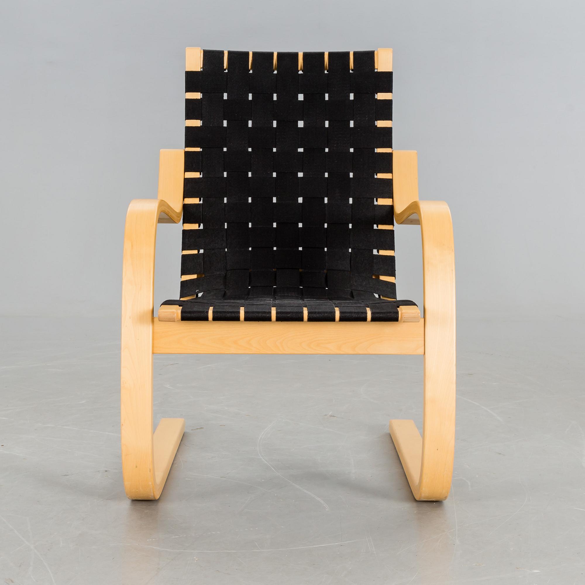 ALVAR AALTO, fåtölj, "modell 406", Artek.