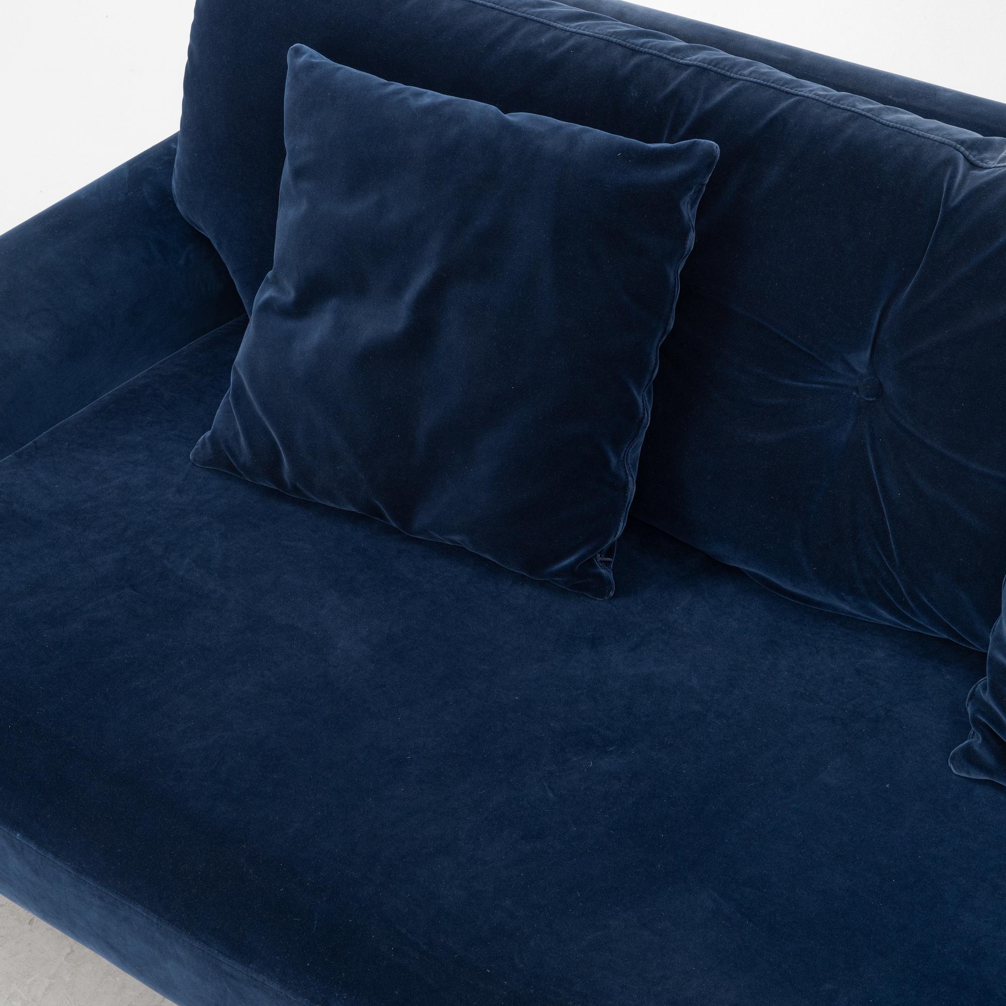 Amelia Widel, a sofa, "Blanca Velvet", MeliMeli, 21st century.