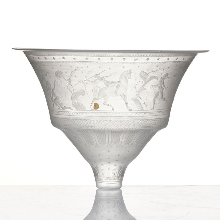 lampkupa, modell "165", Orrefors, 1920.