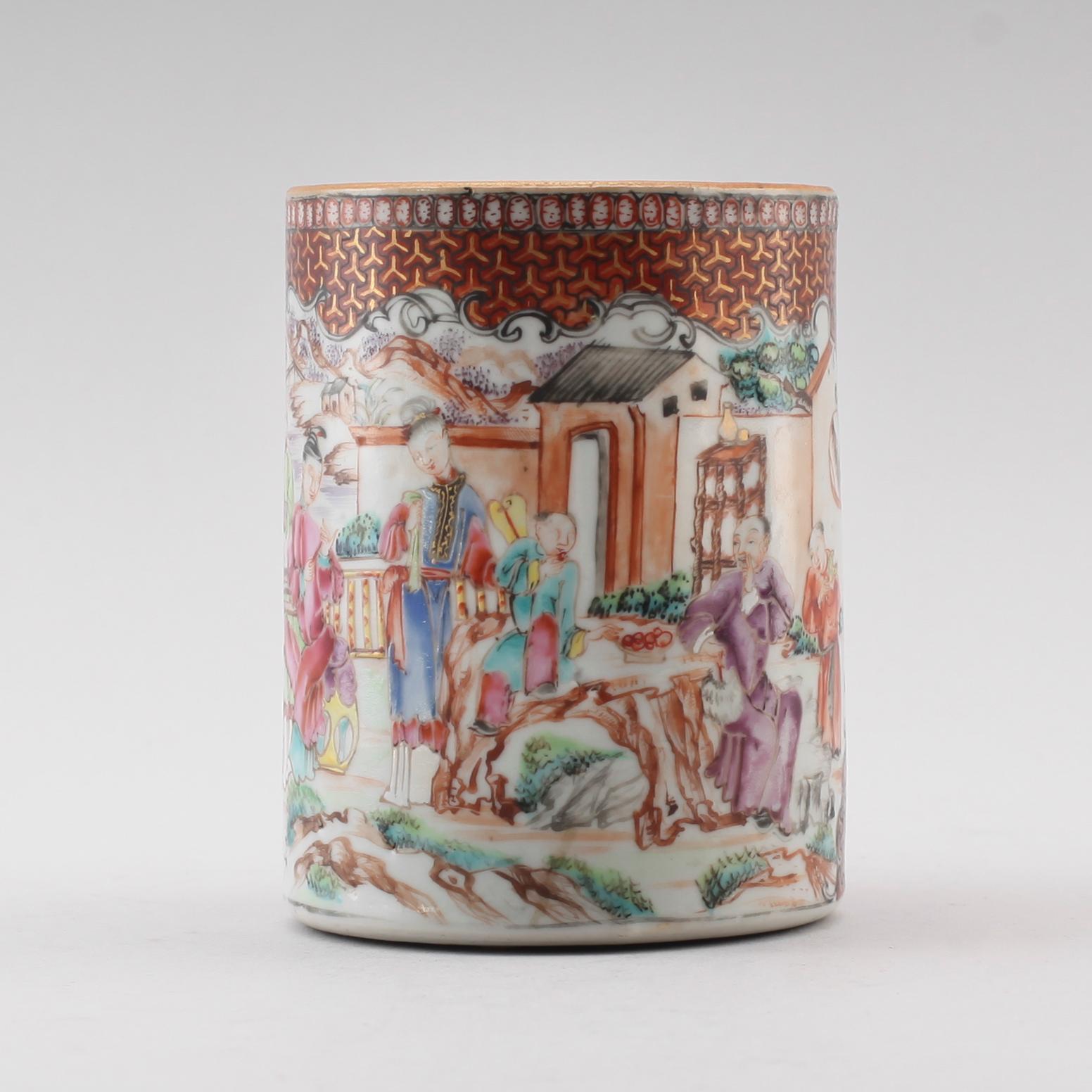 MUGG, porslin, Kina, Qianlong 1736-1795.