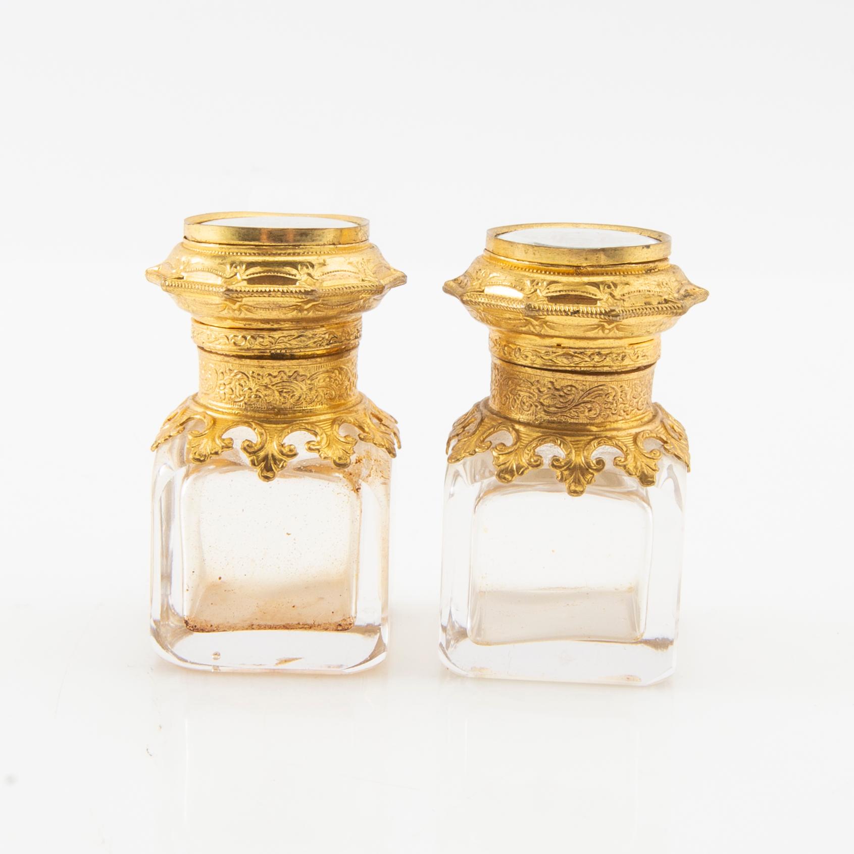 perfume bottles a pair France 1860s.