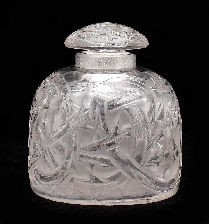 FLACONG, glas René Lalique, Frankrike. 1900-talets andra hälft.