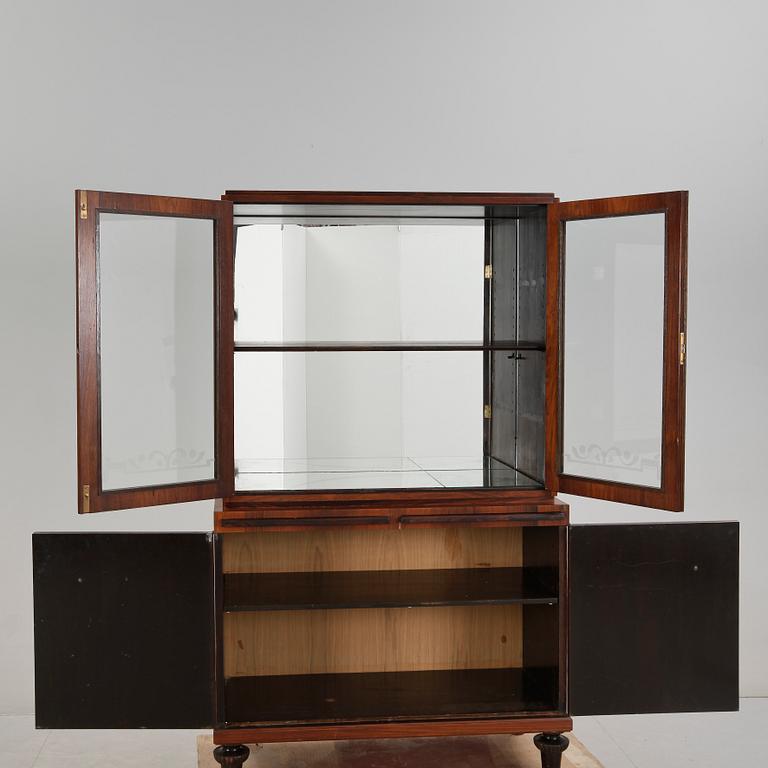 VITRINSKÅP, art deco, 1930/40-tal.
