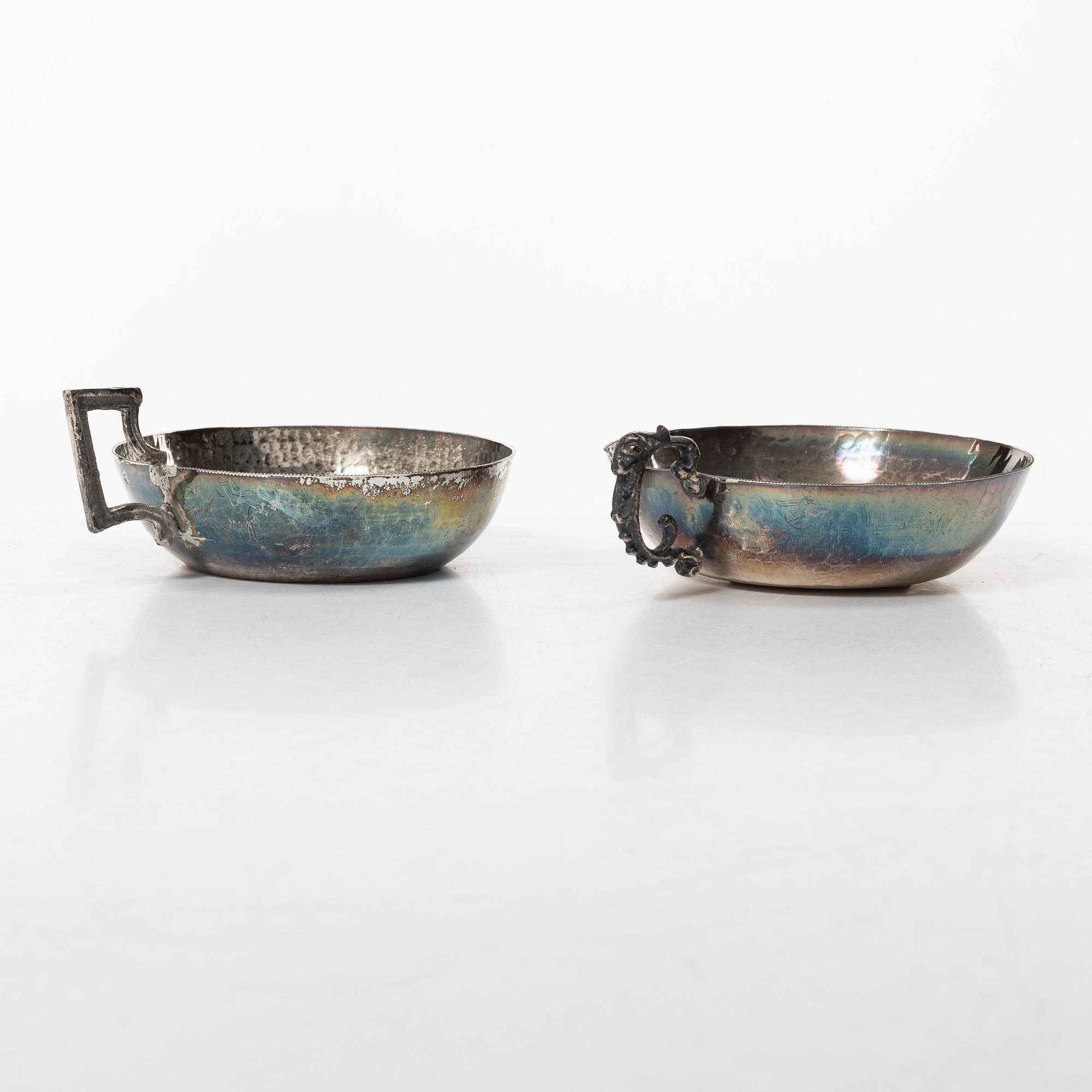 Silver, 15 pieces, 19th-20th century.
