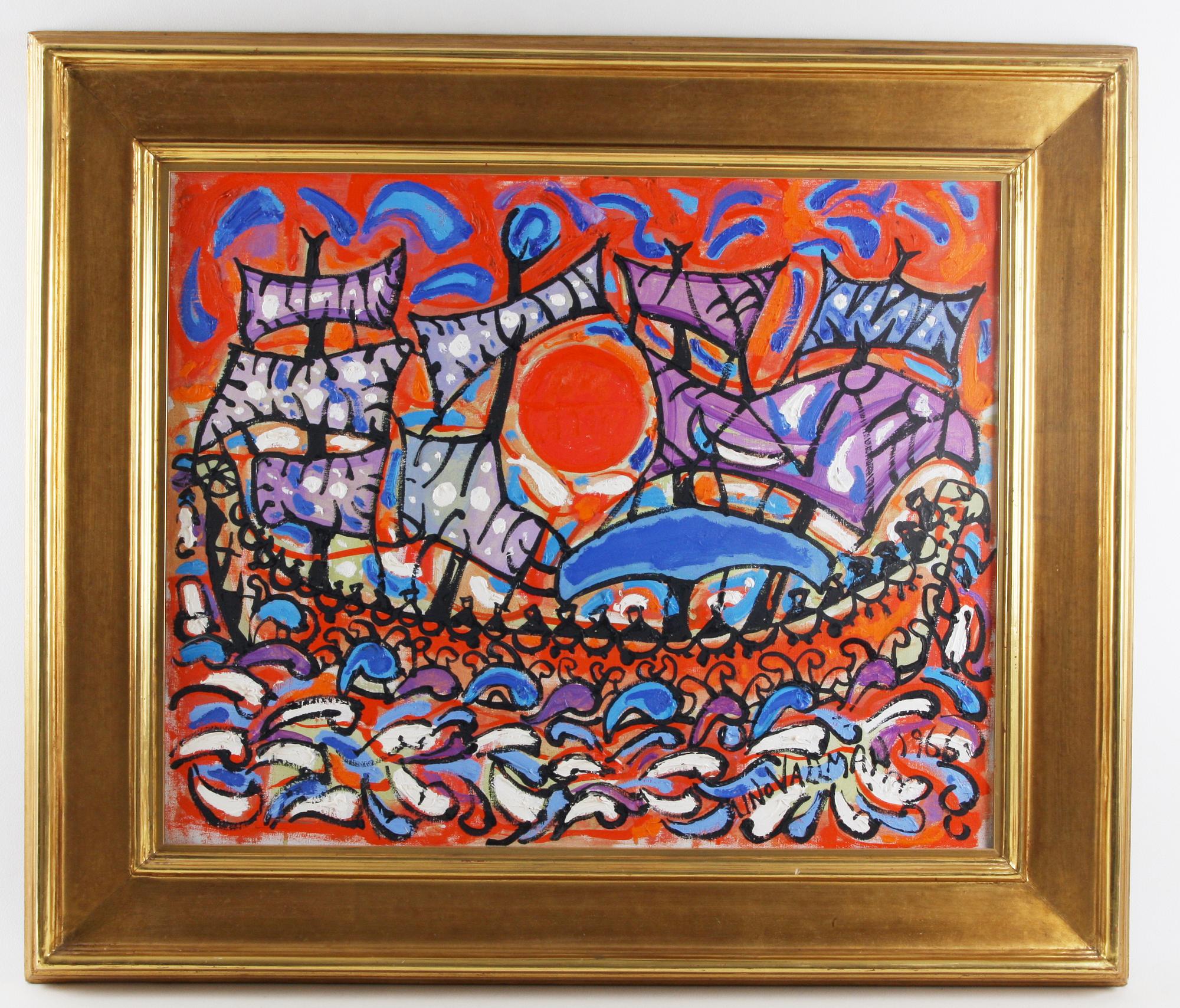 UNO VALLMAN, olja på duk, sign o dat 1966.