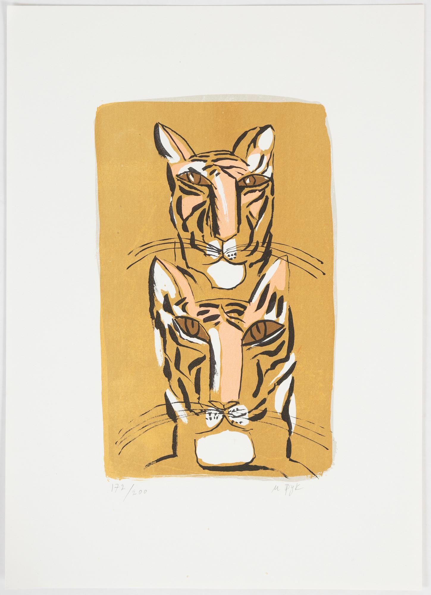 Madeleine Pyk, litografi, signerad och numrerad 172/200.
