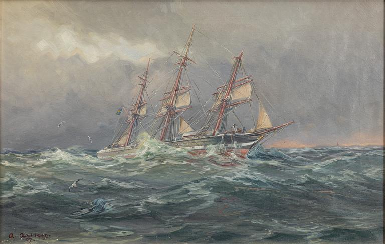 Arvid Ahlberg, Sailing Ship.