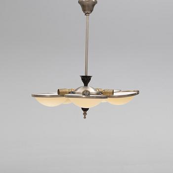 TAKLAMPA, art deco, 1900-talets första hälft. Höjd ca 60 cm.