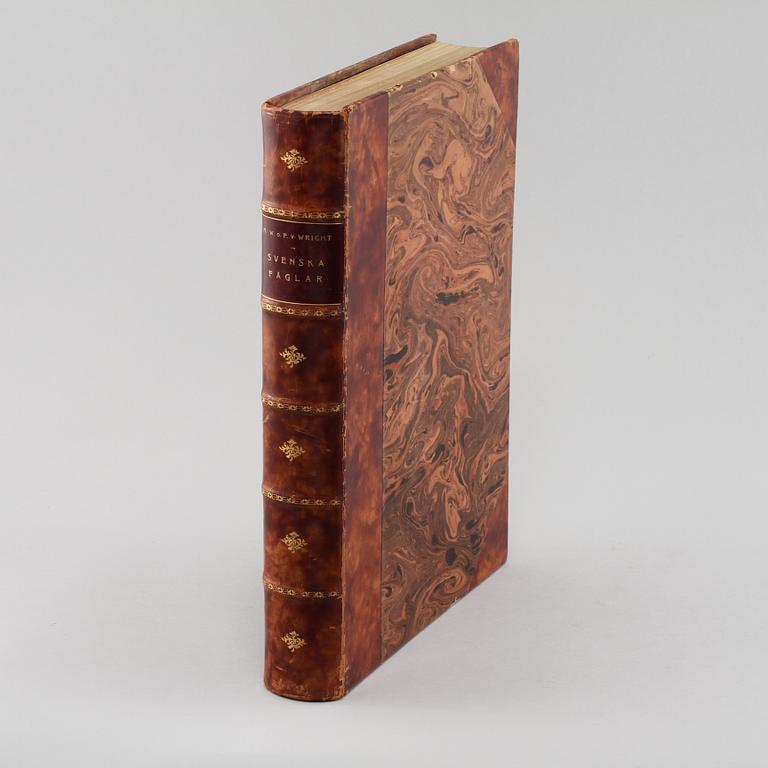 BOK, Svenska Fåglar, M,W & F von Wright. Stockholm, 1924.