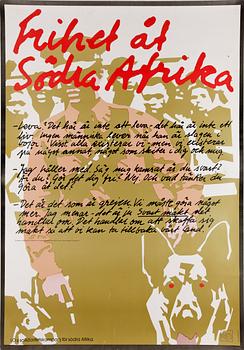 POLITISKA AFFISCHER, 2 st, 1970-tal.