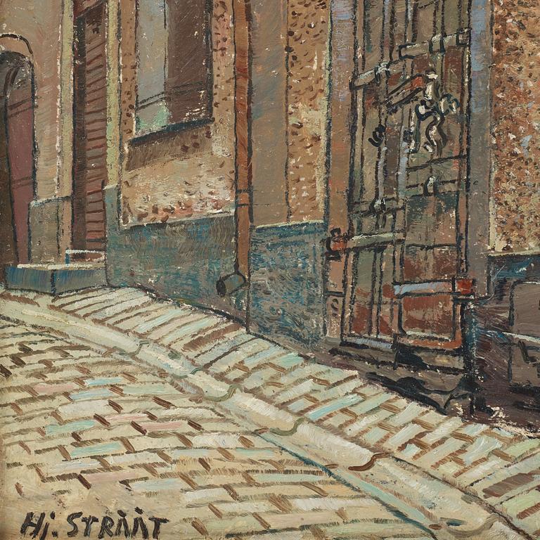 HJALMAR STRÅÅT, oil on panel, signed and dated 1955 verso.
