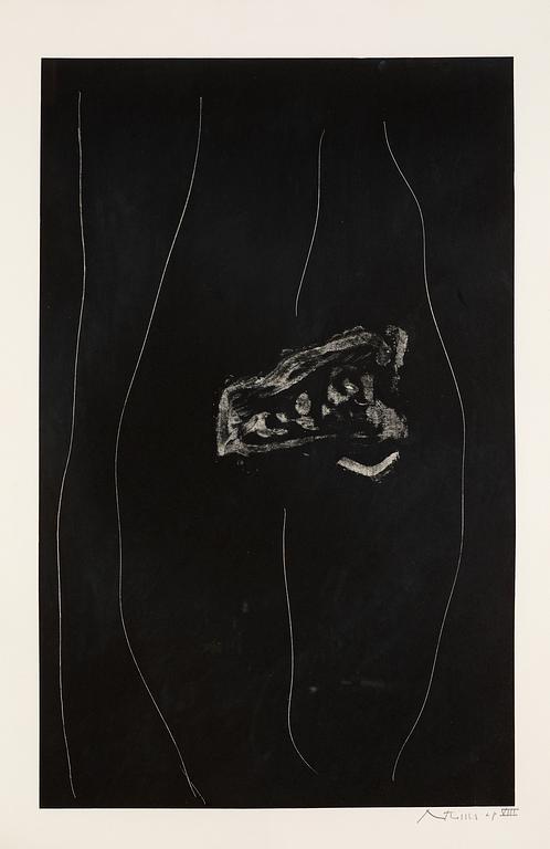 Robert Motherwell, "Soot-black stone #2".