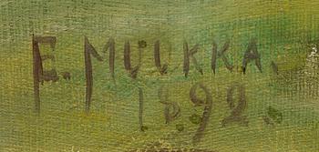 ELIAS MUUKKA, BJÖRKDUNGE I SOMMARLANDSKAP.