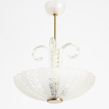 Ceiling lamp, Swedish Modern, Elektroholm AB, Stockholm, 1940s/50s.