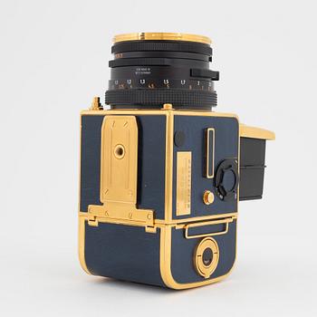 Hasselblad 503CX, 'Golden Blue', 50th anniversary model, no. 407.