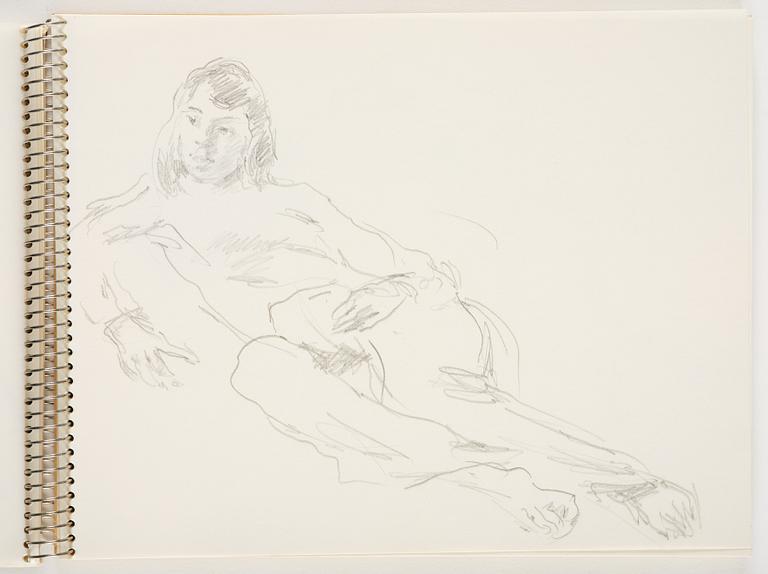 Lotte Laserstein, Sketchbook with approximately 42 drawings, of which 1 is signed.