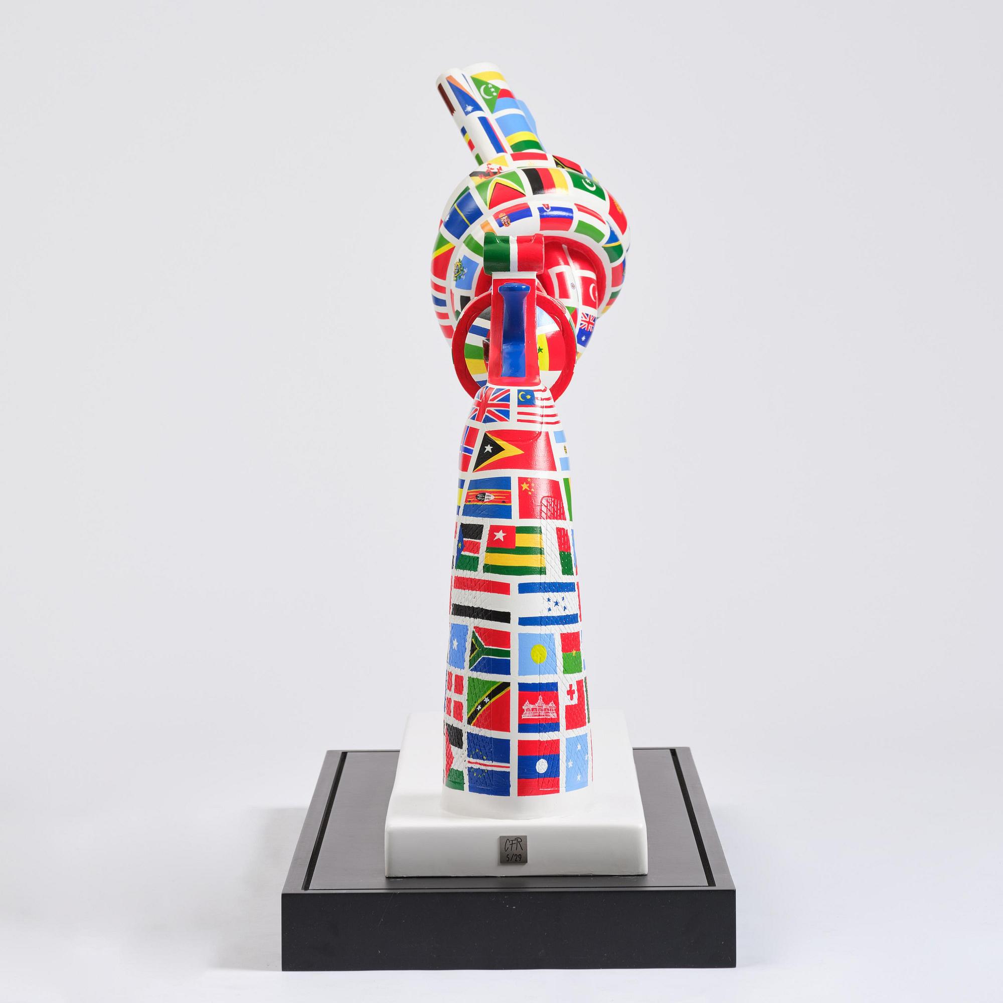 Carl Fredrik Reuterswärd, "One World for Non-Violence".