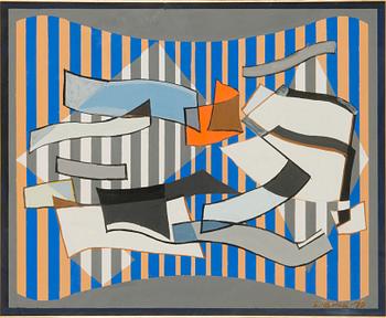 Sam Vanni, gouache, signerad och daterad-70.