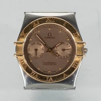 ARMBANDSUR, herr, Omega Constellation Chronometer, guld och stål. 1900-talets slut.