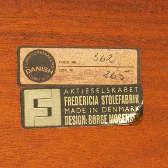 Børge Mogensen, soffbord, modell 5362, Fredericia Stolefabrik, 1900-talets andra hälft.