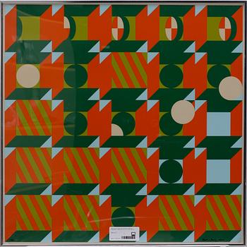 BECK & JUNG (HOLGER BÄCKSTRÖM & BO LJUNGBERG),  grafiska blad, 2 st. Numr 1/20. Sign o dat 1973.