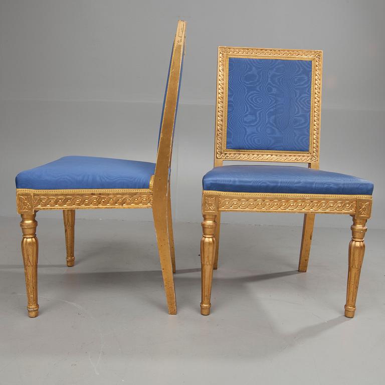 STOLAR, ett par, gustaviansk stil, sekelskiftet 18/1900.