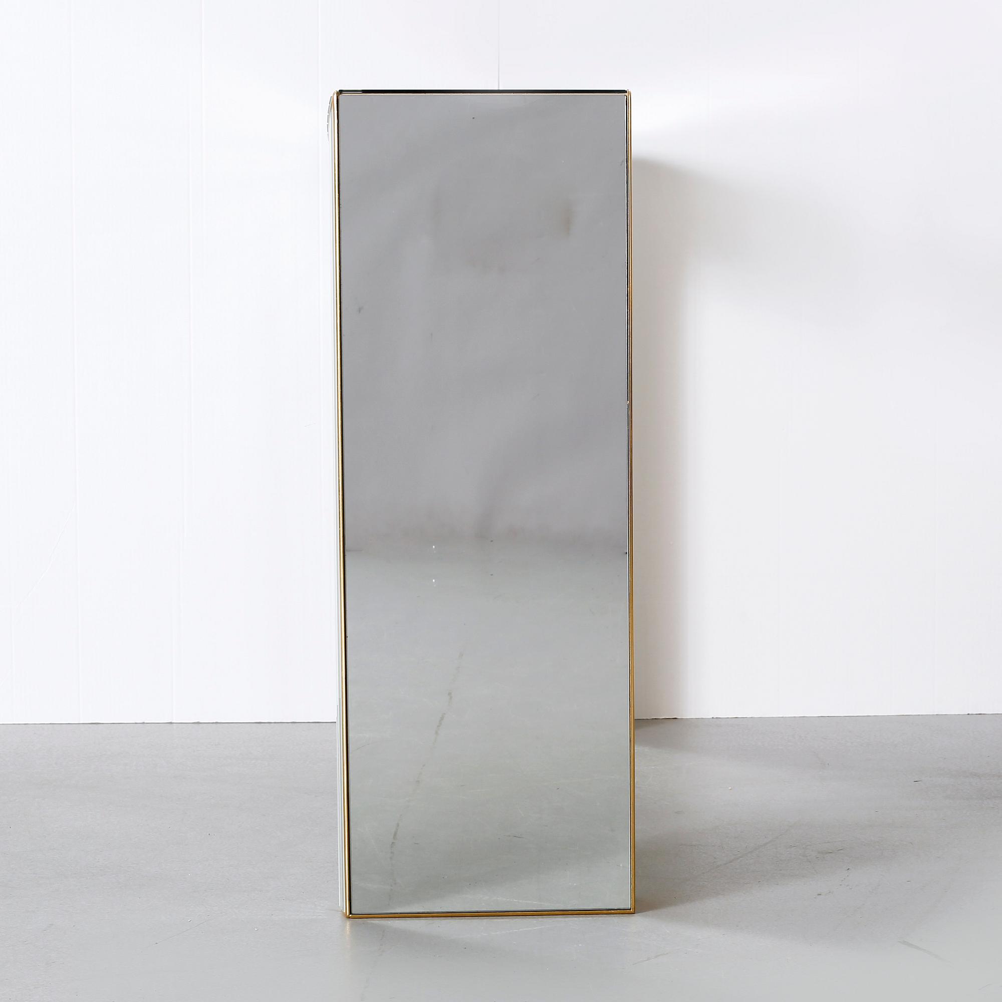 A late 20th century mirror and console table by Deknudt, Belgium.