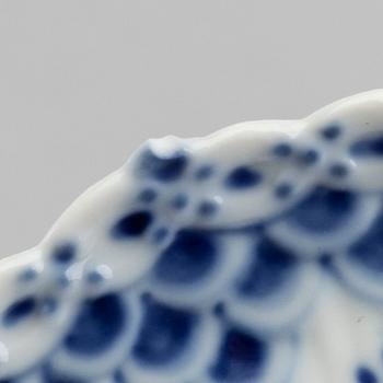 A set of 17 porcelain chocolat cups and saucers Musselmalet Royal Copenhagen Denmark.