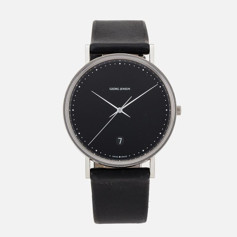 GEORG JENSEN, wristwatch, design Henning Koppel, 38 mm,