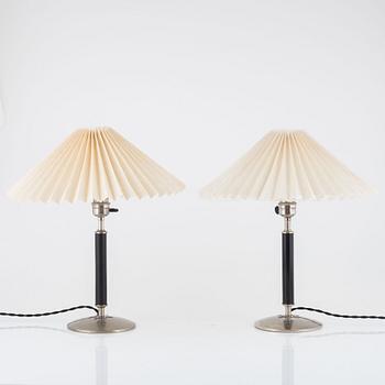 Harald Notini, a pair of table lamps, model "15124", Arvid Böhlmarks Lampfabrik, 1930s.
