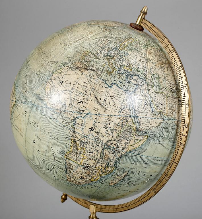 JORDGLOB, Ludw. Jul. Heymann, Leipzig, 1900-talets början.