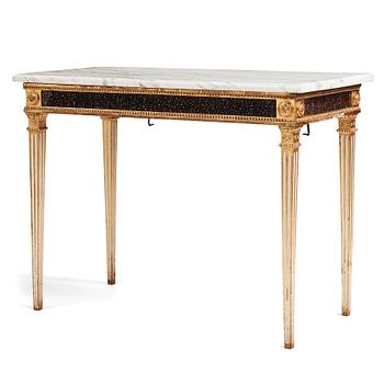 35. A late Gustavian late 18th century console table.