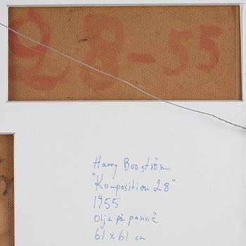 HARRY BOOSTRÖM, oil on panel, signed and dated -55.