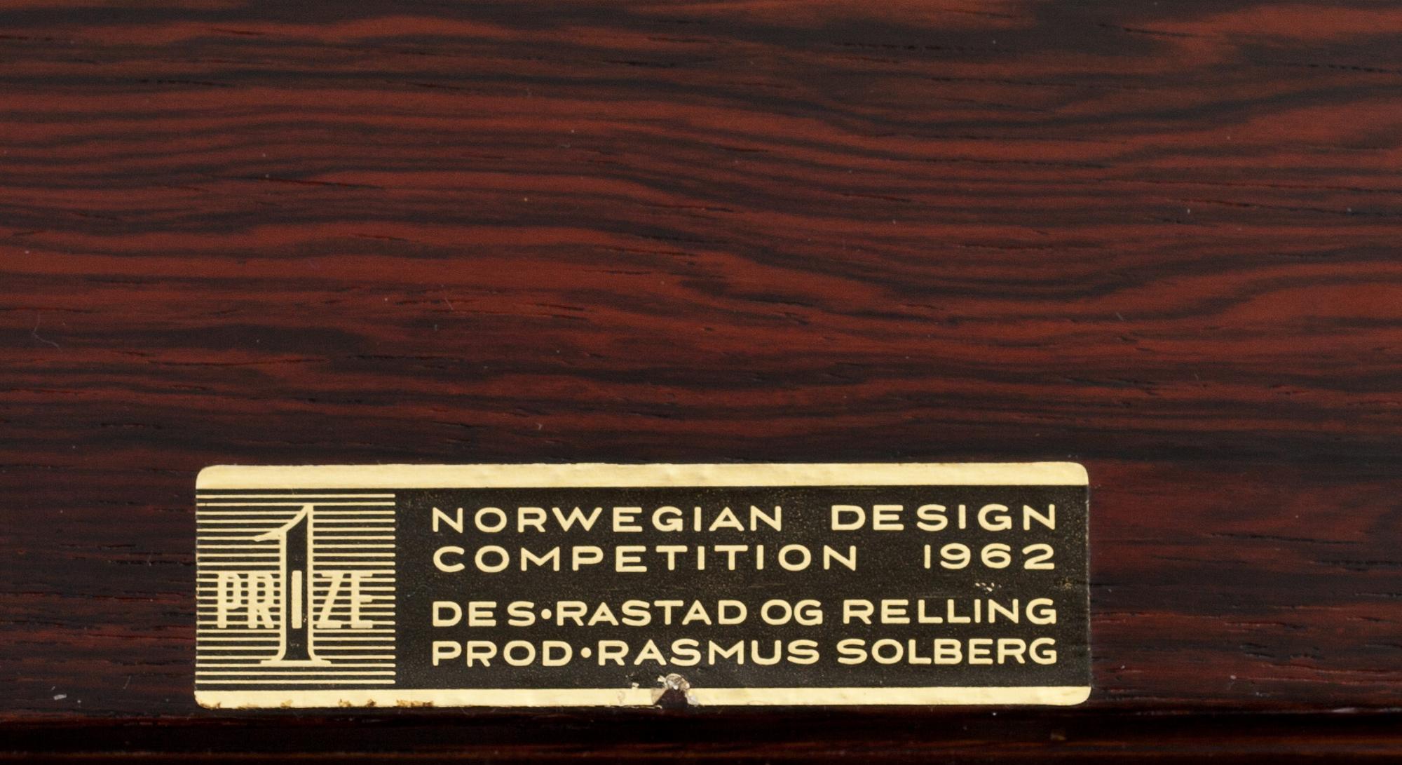BARBORD, Rastad & Relling för Rasmus Solberg, Norge, 1962.