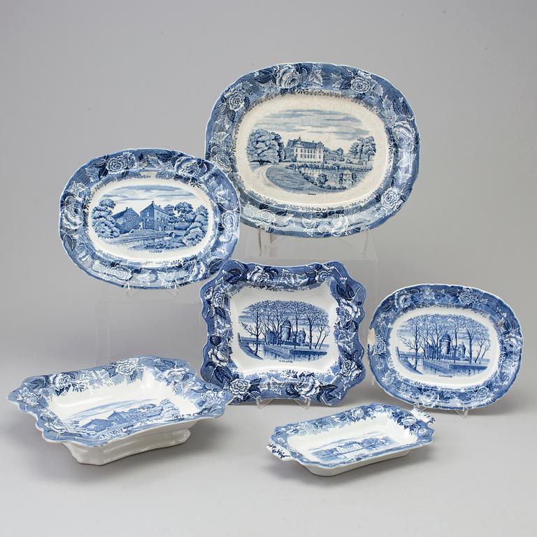 MATSERVIS, flintgods, 140 delar, "Skåne", Rörstrand, tillverkad mellan 1915-1930.