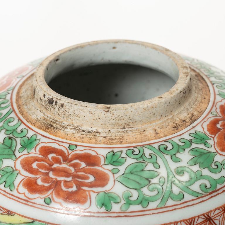 Bojan / kruka, porslin, Kina, Qingdynastin, Kangxi (1662-1722).