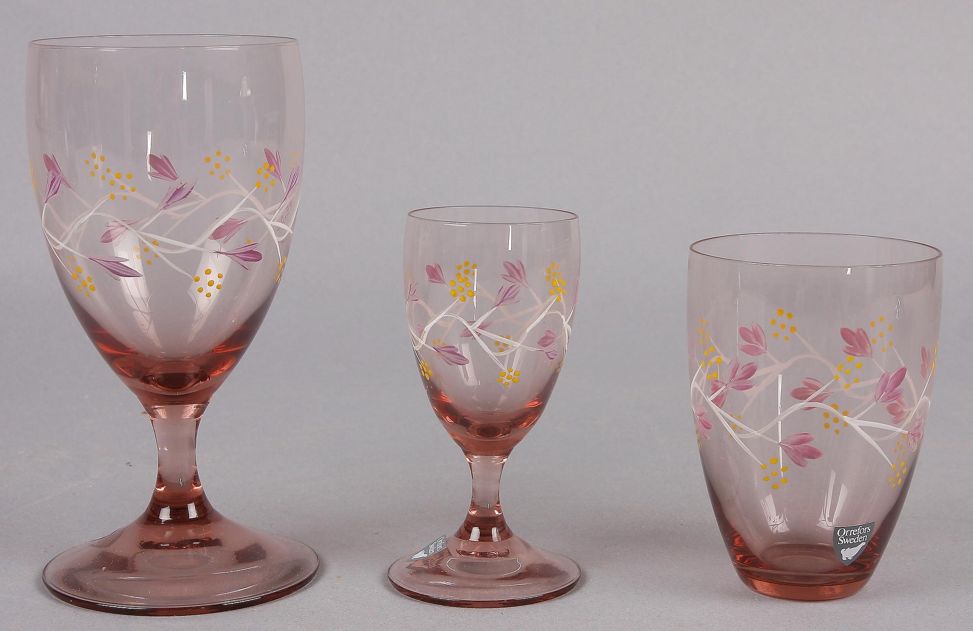 GLASSERVIS 21 delar,  "Lina", Orrefors, Eva Englund.