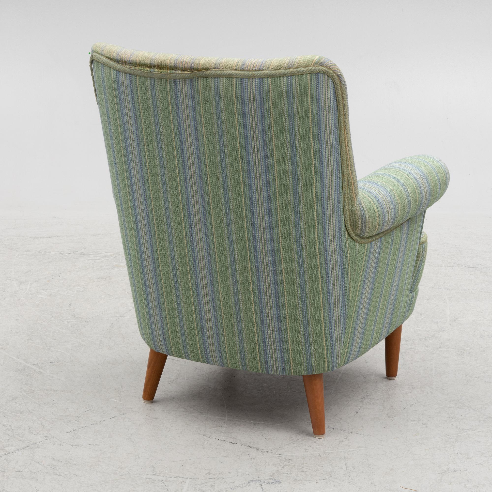 Carl Malmsten, armchair, "Hemmakväll", OH Sjögren, late 20th century.