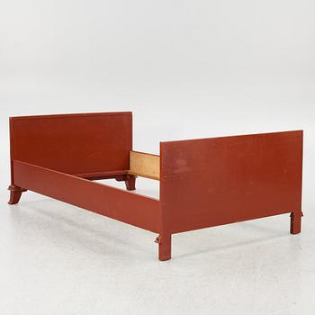Axel Einar Hjorth, a pair of "Åbo" bed frames, Nordiska Kompaniet, Swedish Grace, 1920s-30s.