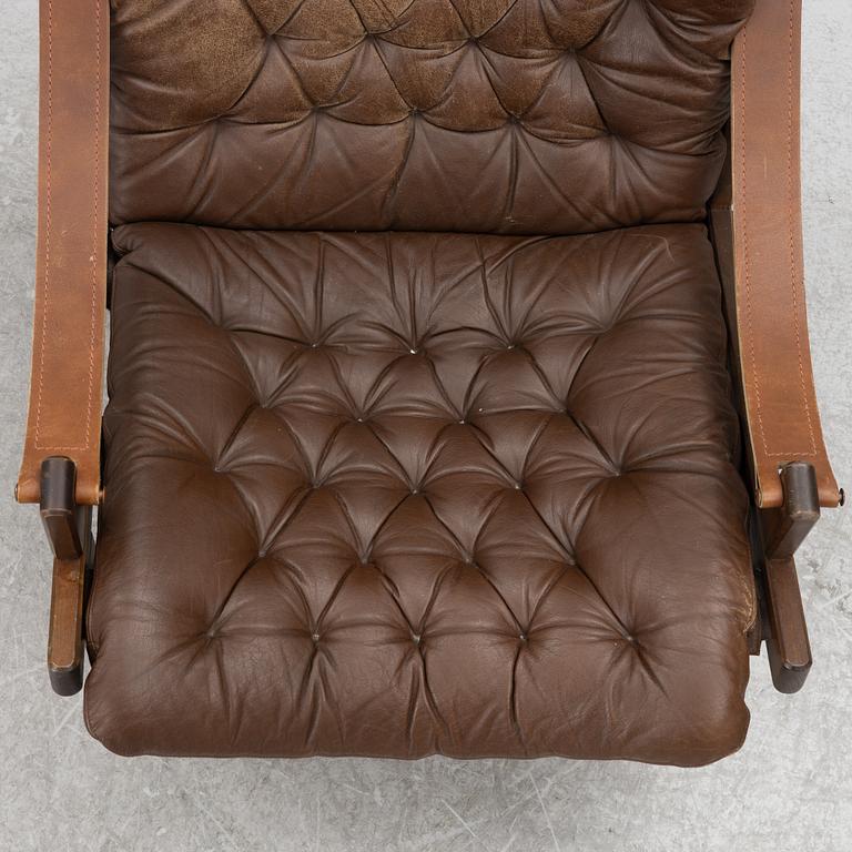Torbjørn Afdal, a pair of 'Hunter' armchairs, Stranda industri, Bruksbo, Norway, 1970s.