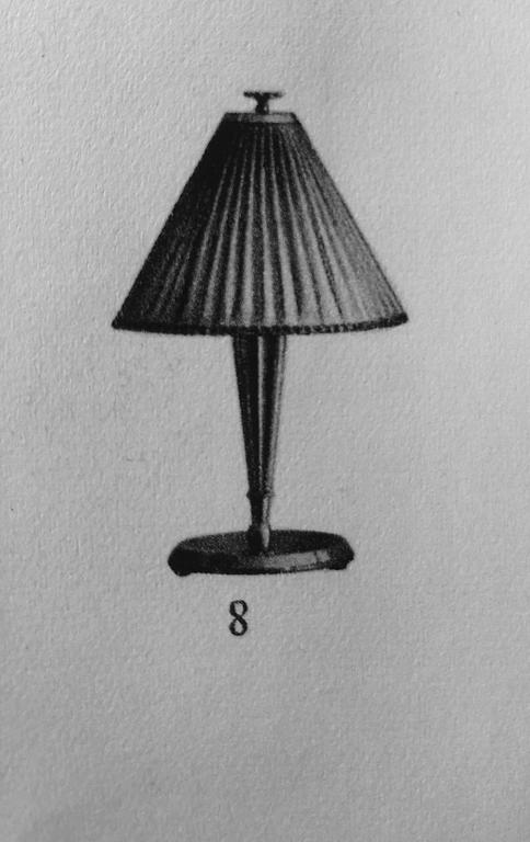 HARALD ELOF NOTINI, bordslampor, ett par, Böhlmarks lampvarufabrik, Stockholm 1920-30-tal.