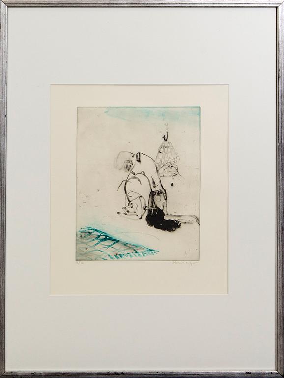 Helene Billgren, litografi, signerat, numrerat 96/250.