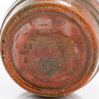 ALFRED WILLIAM FINCH, A jar with lid by Iris Finland 1901.
