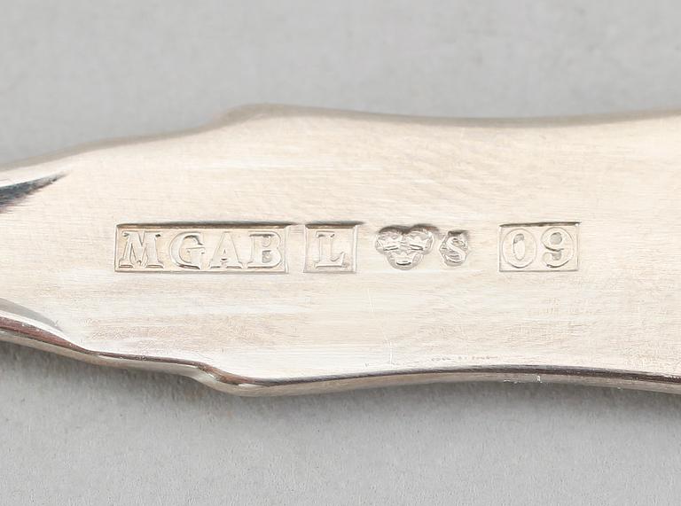 BESTICK, silver, 73 delar, "Uppsala", svenska stämplar, total vikt ca 2907 g.