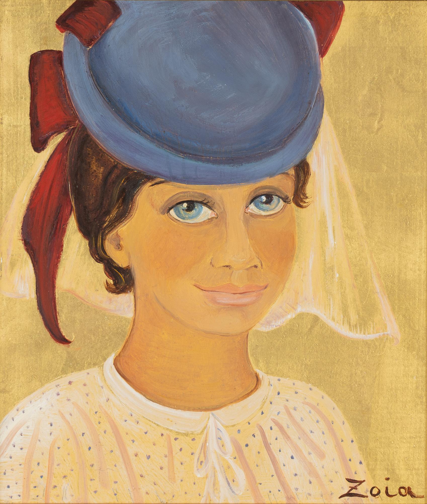 Zoia Krukovskya Lagerkrans, oil on board, signed Zoia.