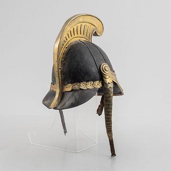 A Swedish dragoon helmet 1846 pattern.