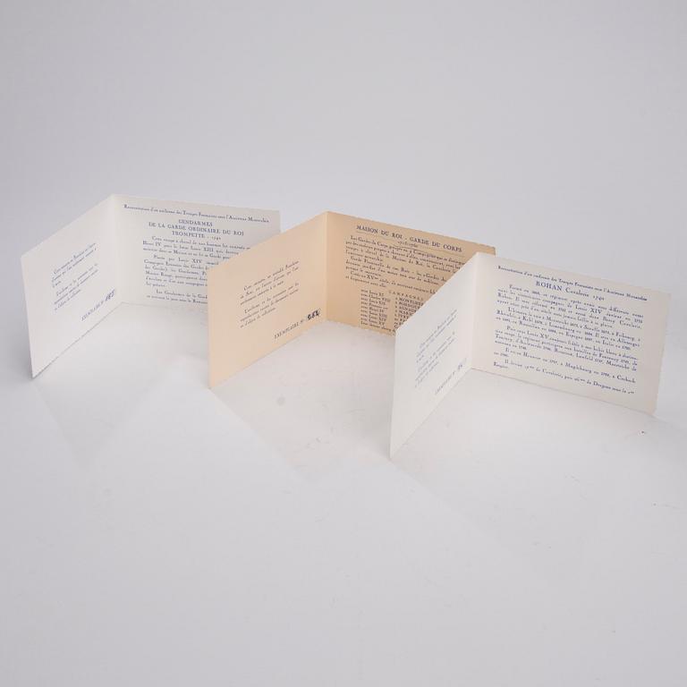 FIGURINER, 4 st, porslin, Les Collections Van Gerdinge, Frankrike, 1900-tal.